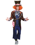Alice Through the Looking Glass Mad Hatter deluxe costume for adults.