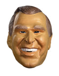 President G.W. Bush full vinyl mask costume accessory for adults.