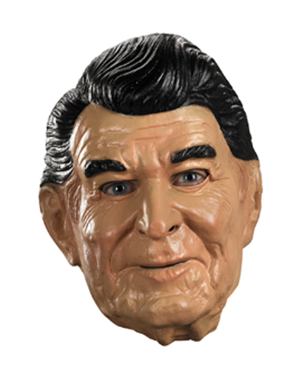 President Ronald Reagan full vinyl mask costume accessory for adults.