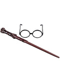 Harry Potter wand and glasses kit costume accessory for kids.