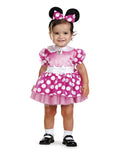Disney Minnie Mouse infant pink costume for kids.