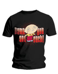 Family Guy Stewie damn you graphic on a black adult t-shirt.