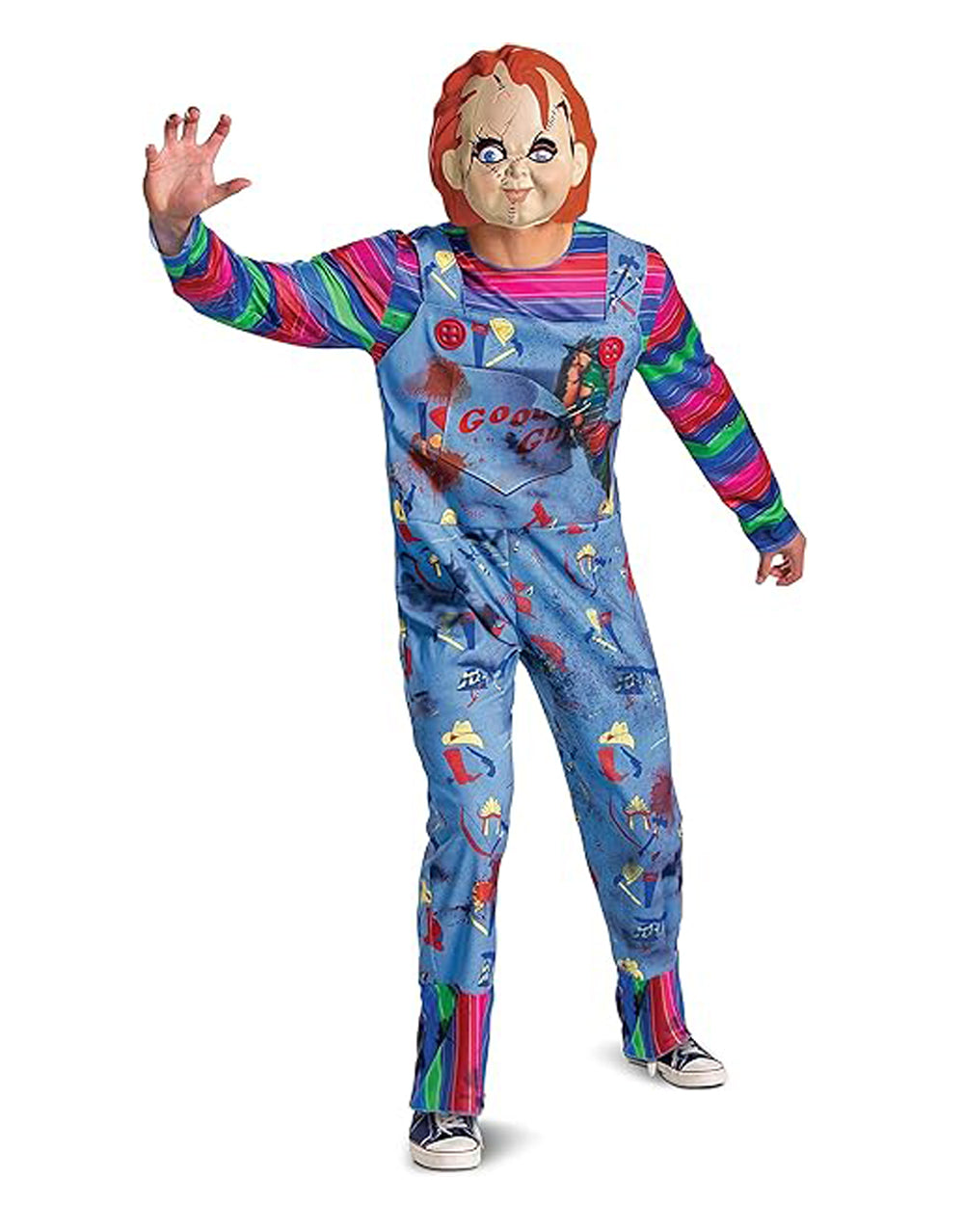 Child's Play Chucky costume for adults.