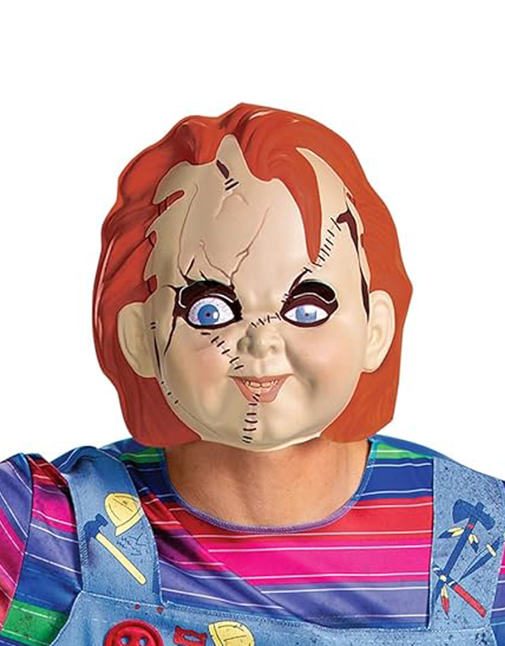 Child's Play Chucky mask costume accessory for adults.
