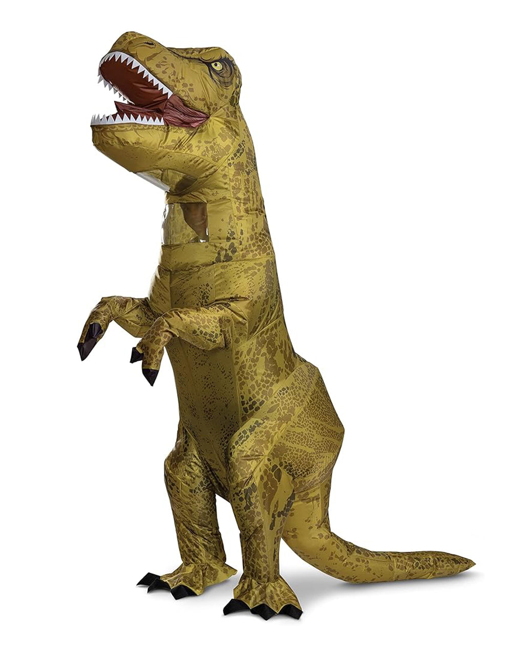 Jurassic World T-Rex inflatable costume for adults.