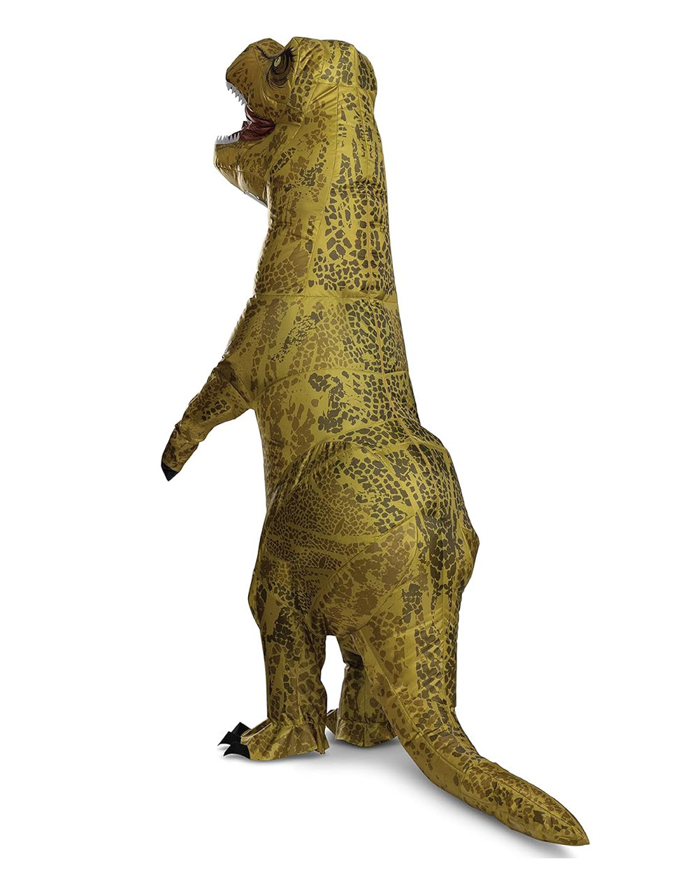 Jurassic World T-Rex inflatable costume for adults.