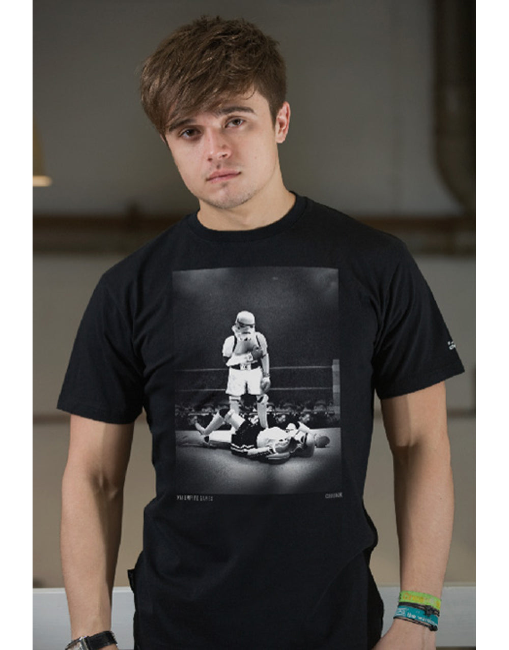 Official Star Wars Boxing Stormtroopers black T-shirt - licensed apparel