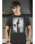 Official Star Wars Chewbacca Wookie Surfer charcoal grey T-shirt - licensed apparel