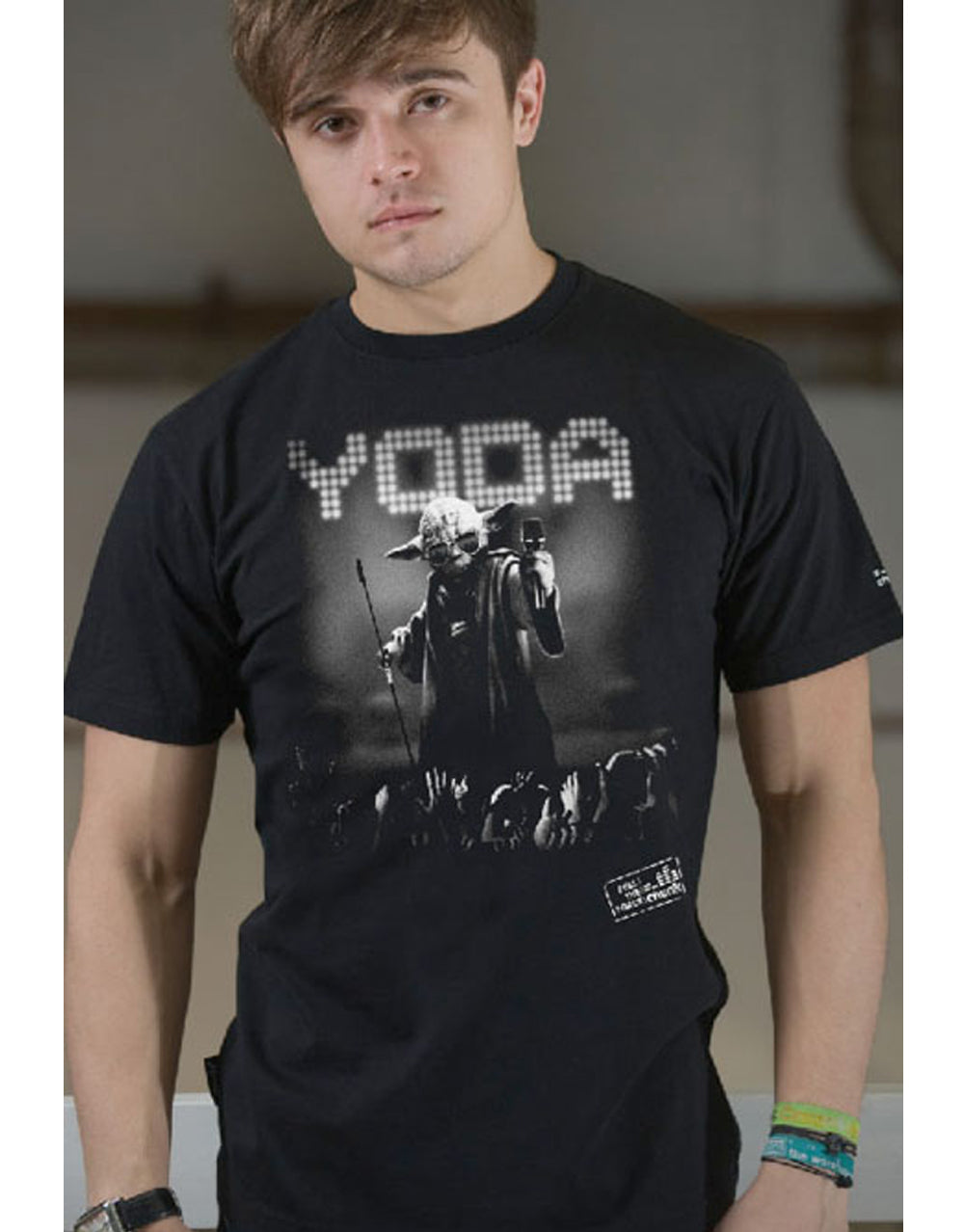 Official Star Wars Yoda Live black T-shirt - licensed apparel