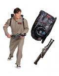Ghostbusters Afterlife costume with inflatable proton pack for adults.
