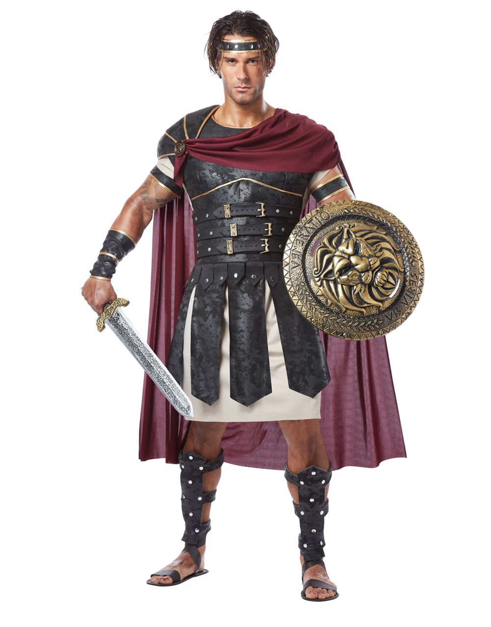 Roman gladiator warrior costume for adults.