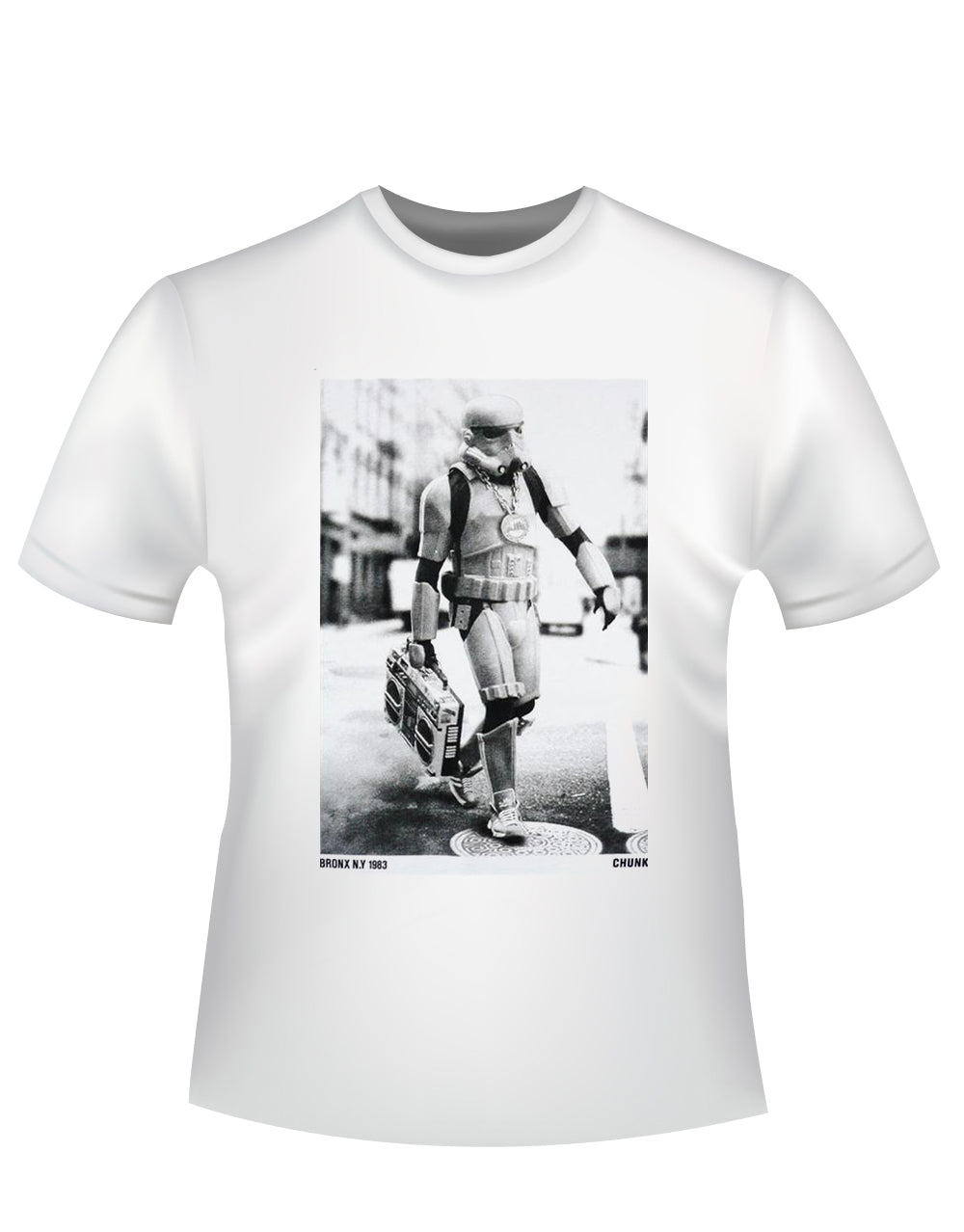 Official Star Wars Stormtrooper Boombox white T-shirt - licensed apparel
