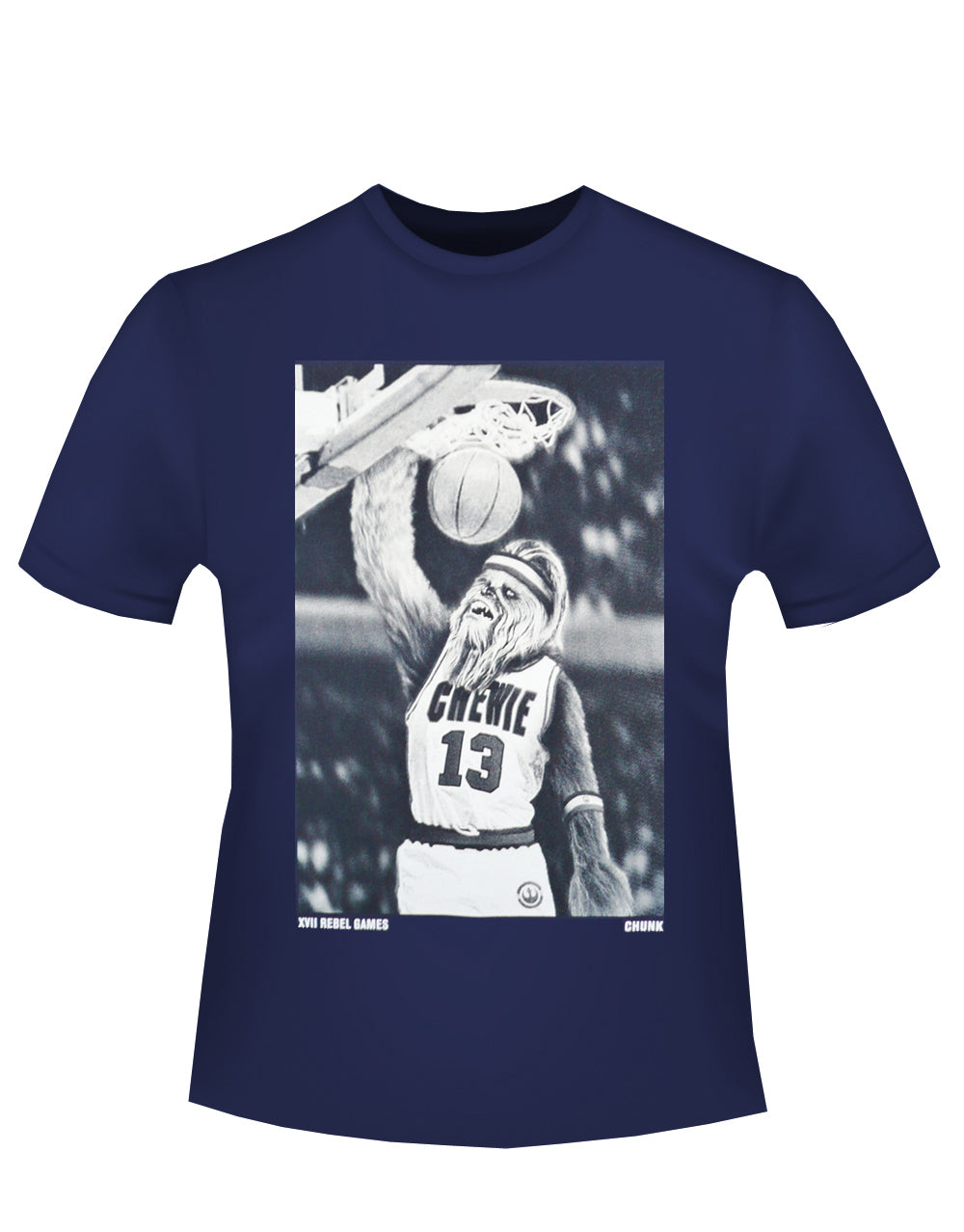 Official Star Wars Chewie Slam indigo T-shirt - licensed Chewbacca apparel