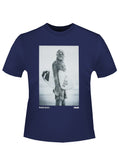 Official Star Wars Chewbacca Wookie Surfer indigo T-shirt - licensed apparel