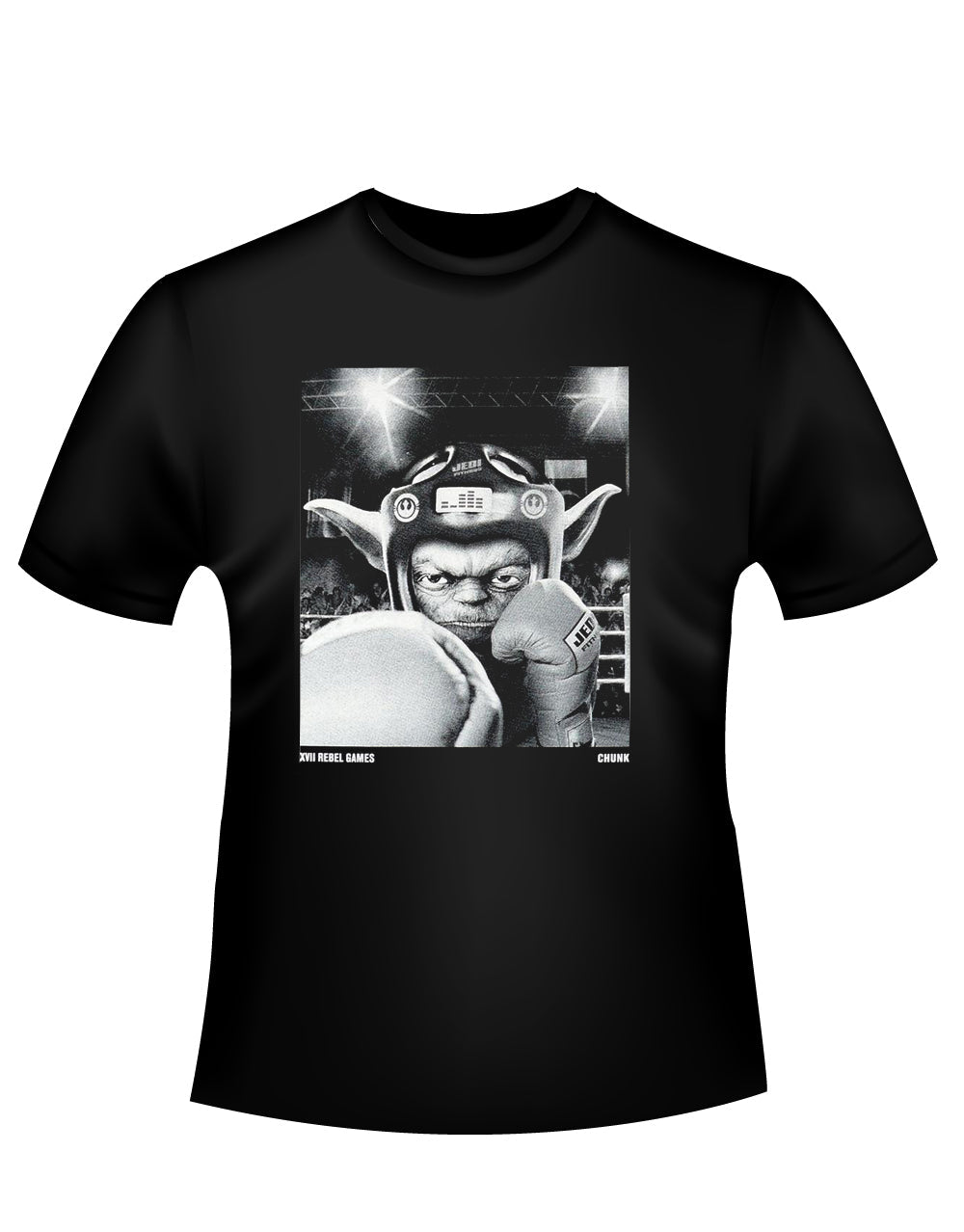 Official Star Wars Yoda Boxing black T-shirt - licensed apparel