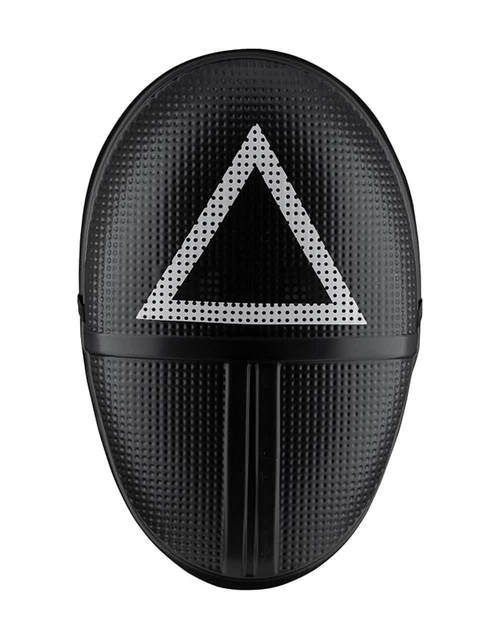 Squid Game triangle mask costume accessory for adults.