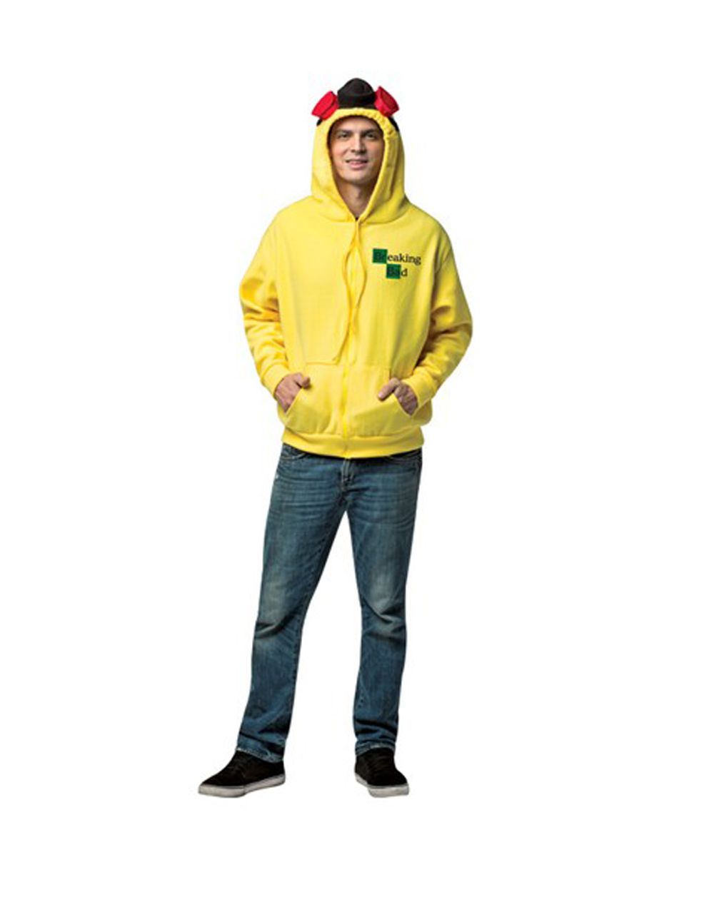 Breaking Bad hoodie costume top for adults.