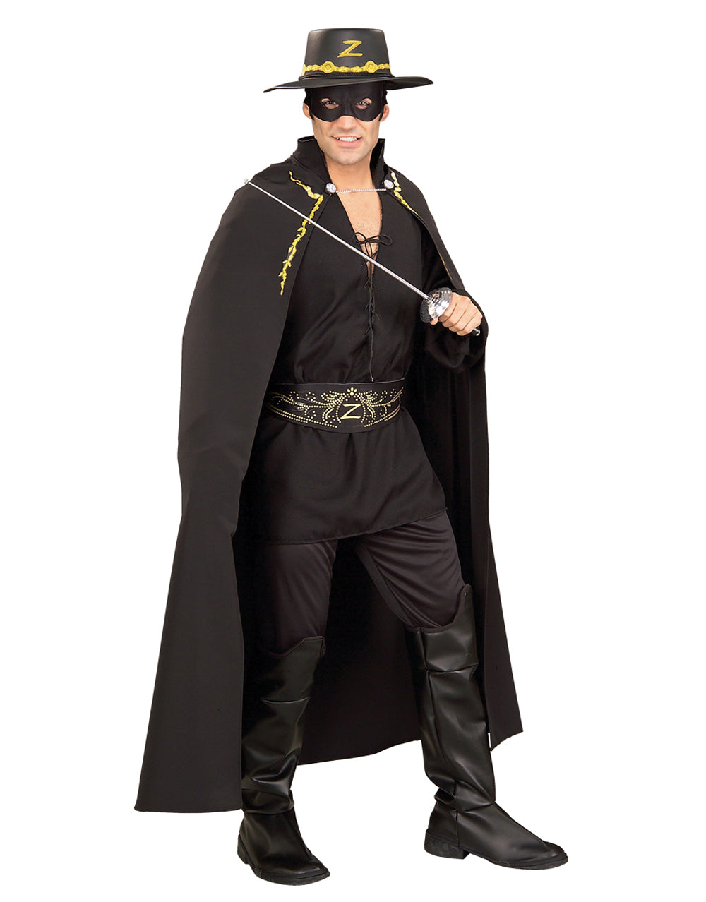 Zorro cape costume accessory for adults.