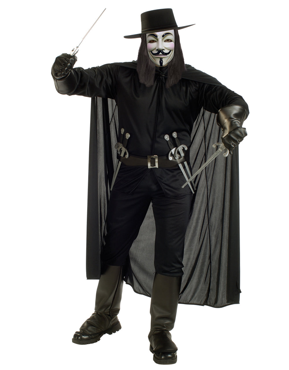 V for Vendetta cape costume accessory for adults.