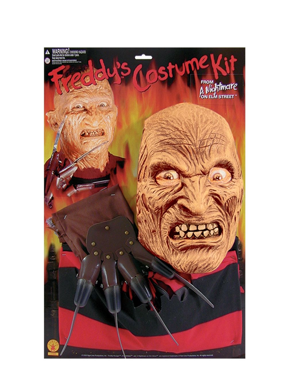 A Nightmare on Elm Street Freddy Krueger costume kit for adults.
