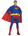 DC Comics Superman classic plus size costume for adults.