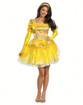 Beauty and the Beast Belle deluxe costume for women.