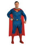 DC Comics Man of Steel Superman plus size costume for adults.