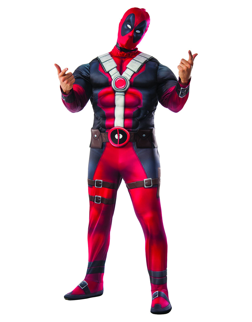 Deadpool deluxe muscle chest plus costume for adults.