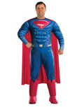 Batman v Superman Superman deluxe plus size costume for adults.