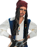 Pirates of the Caribbean Jack Sparrow bandana with hair costume accessory for kids.