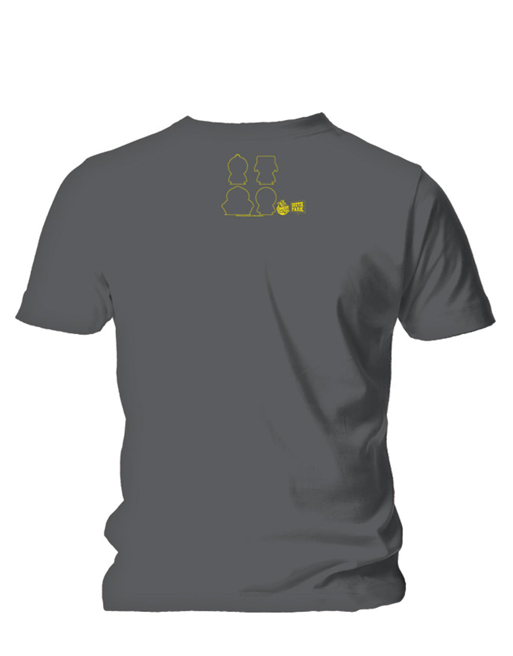 South Park die hippie graphic on a dark grey adult t-shirt.