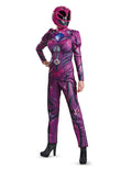 Power Rangers movie Pink Ranger deluxe costume for women.