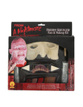 A Nightmare on Elm Street Freddy Krueger makeup kit costume accessory for adults.
