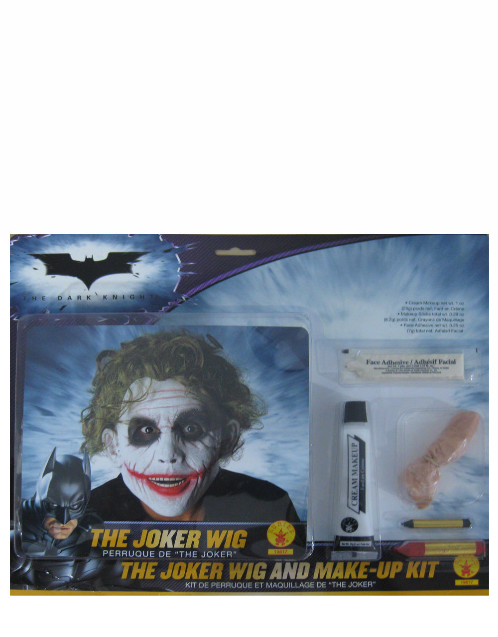 The Dark Knight Joker wig costume accessory for adults.