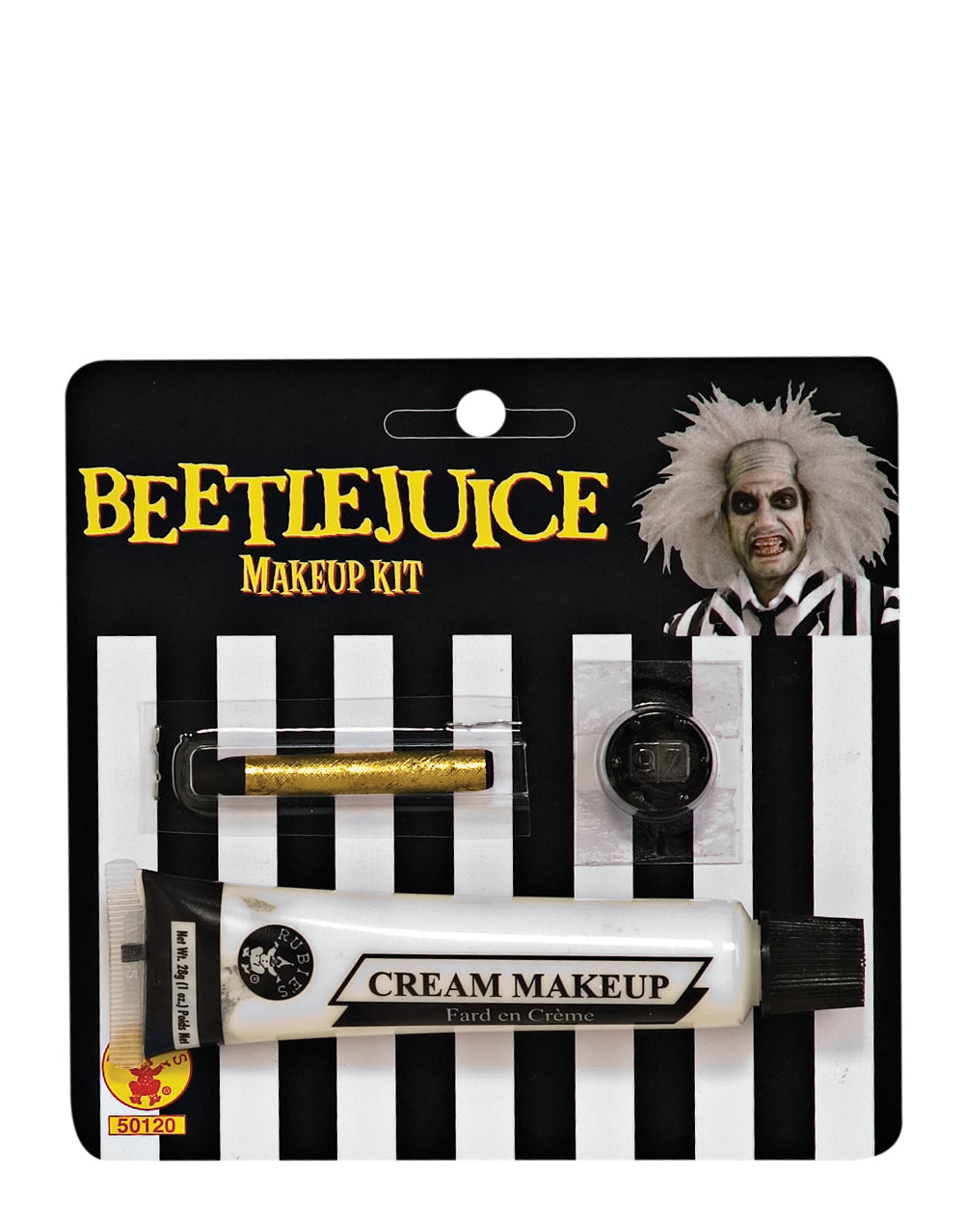 Beetlejuice makeup kit costume accessory for adults.