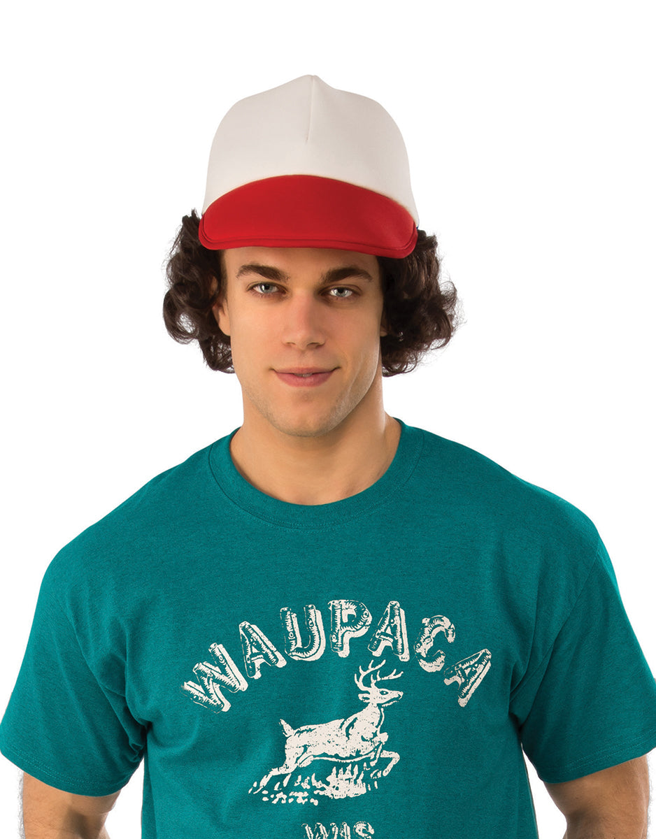 Stranger Things Dustin wig costume accessory for adults.