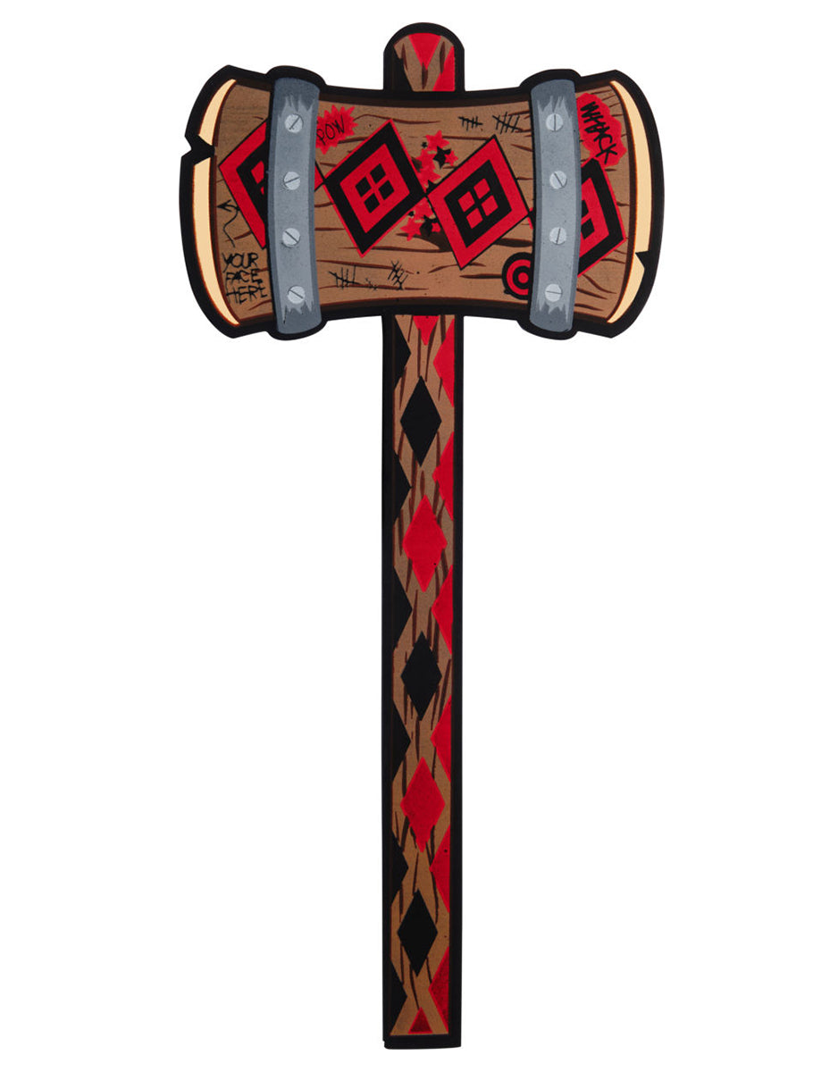Harley Quinn mallet costume accessory for women.