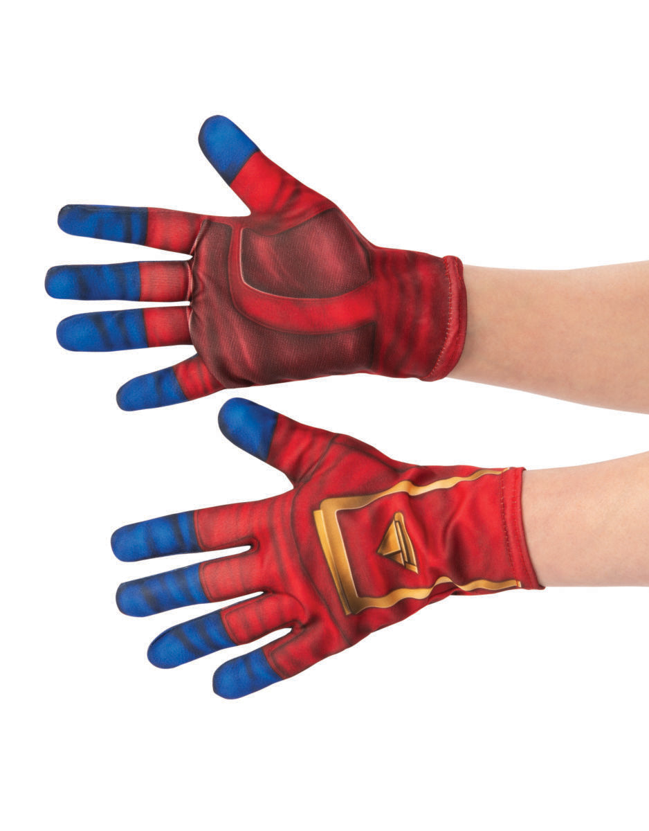 Captain Marvel gloves costume accessory for kids.