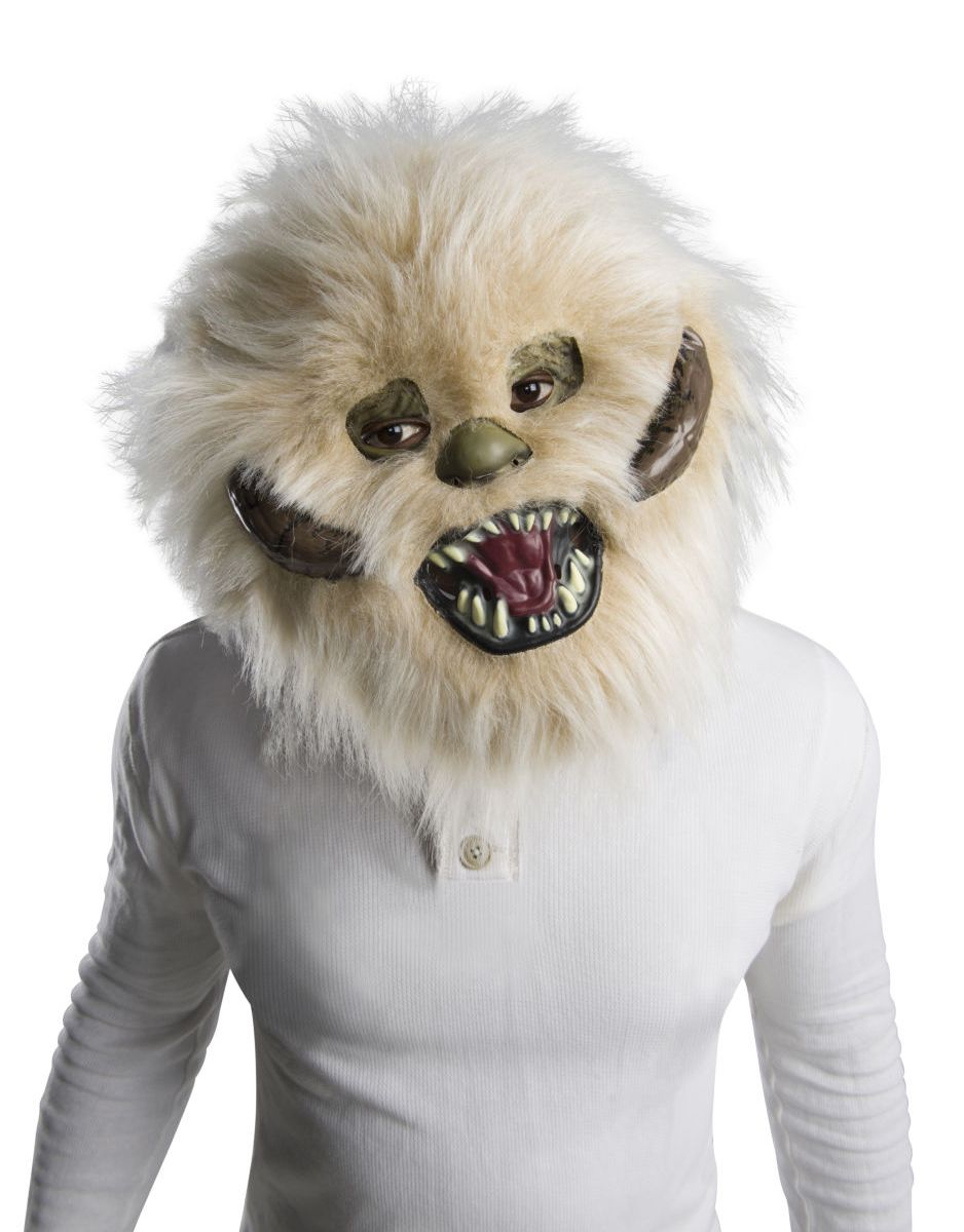 Star Wars Wampa furry mask costume accessory for adults.