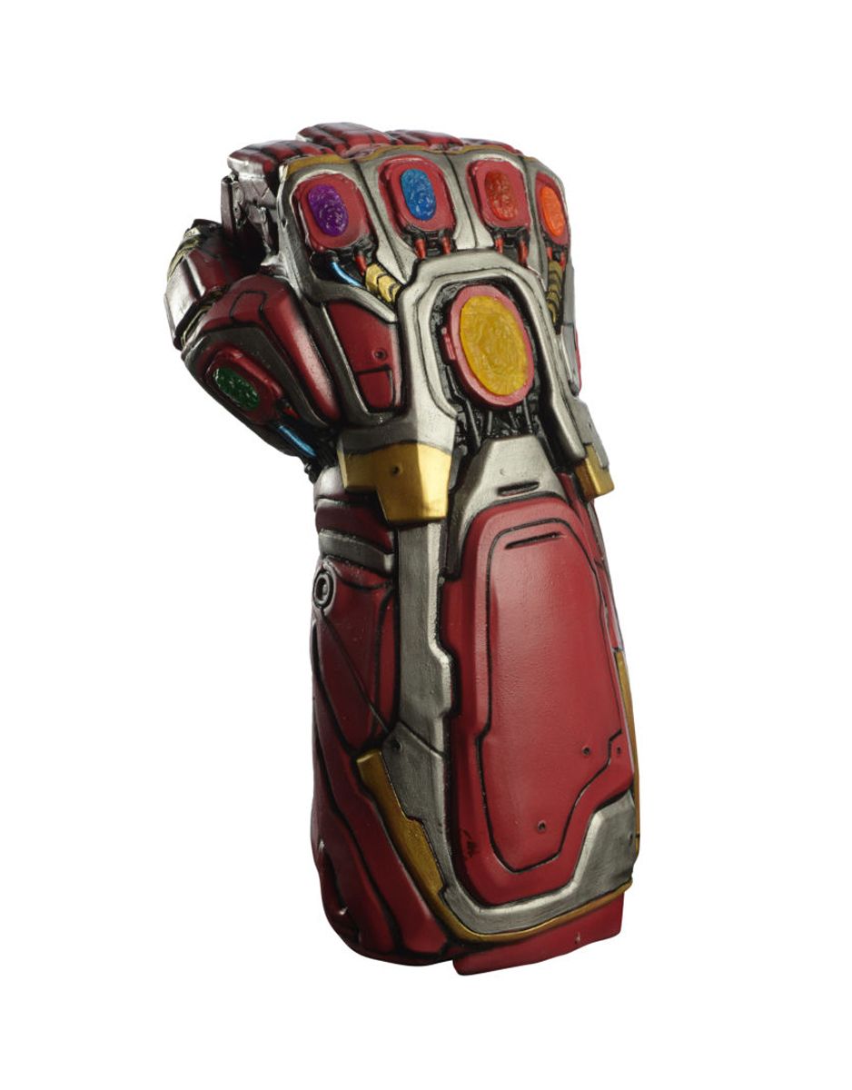 Avengers Endgame Iron Man deluxe nano gauntlet costume accessory for mens.