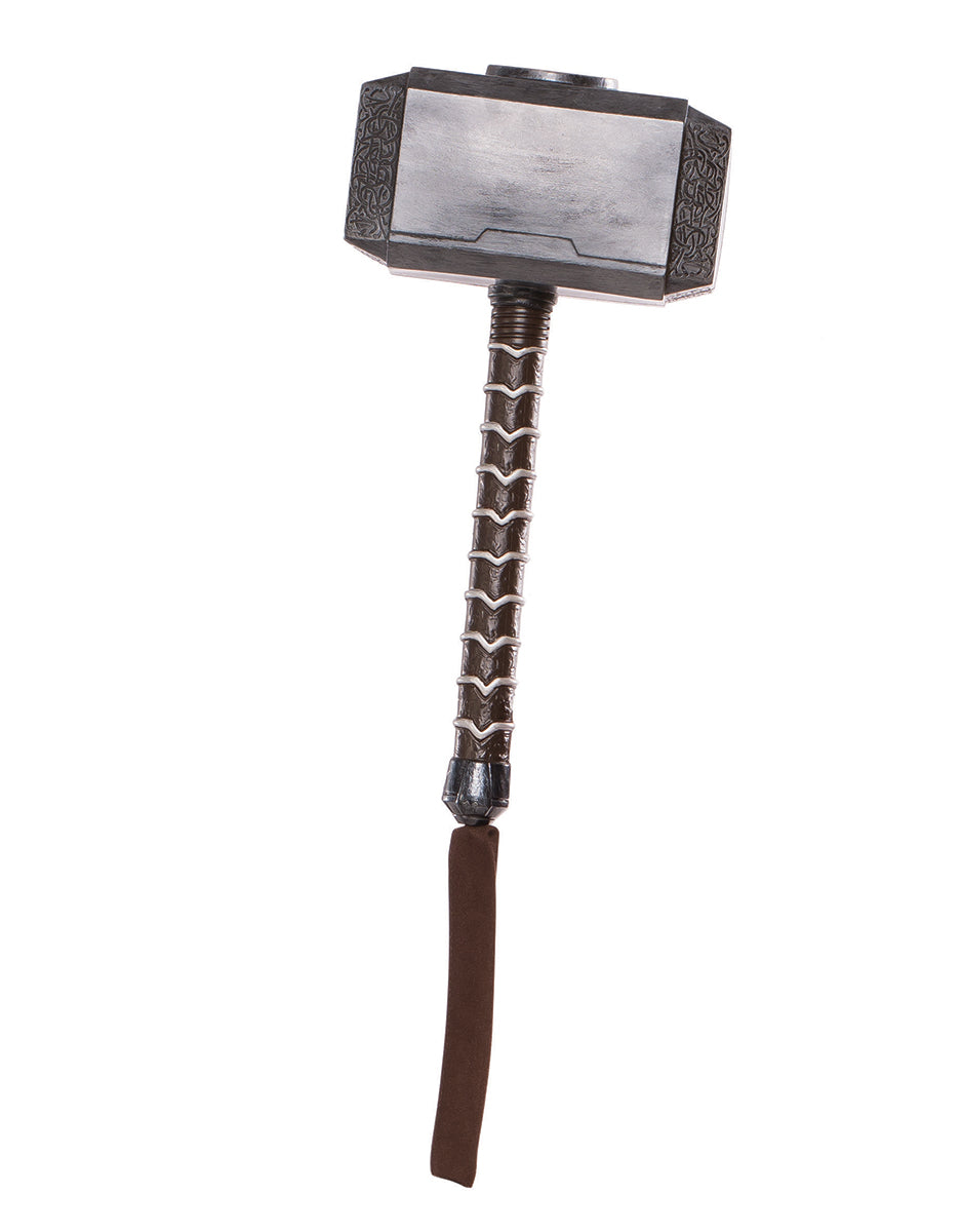 Avengers Endgame Thor Mjolnir hammer costume accessory for adults.