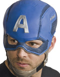 Avengers Endgame Captain America three quarter mask costume accessory for adults.