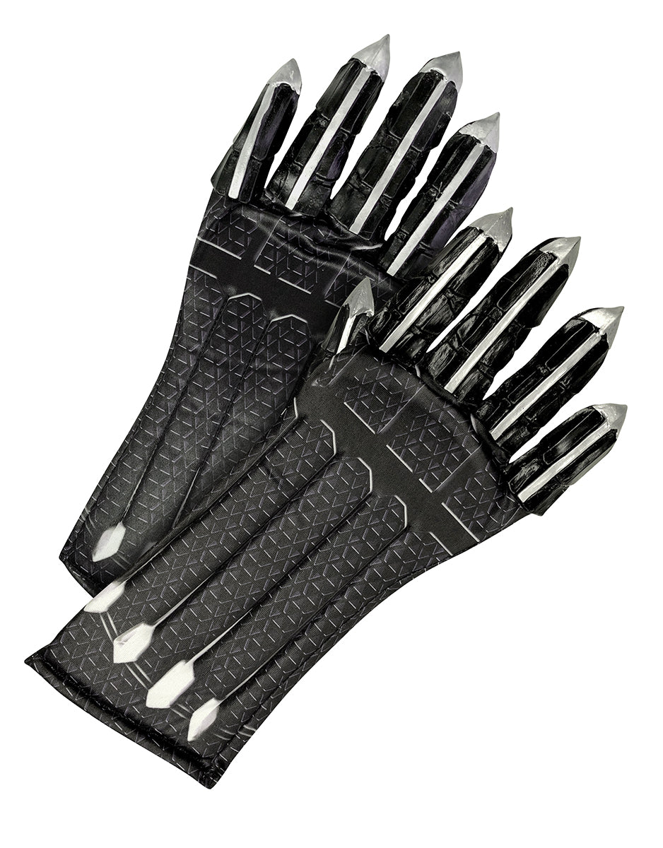 Avengers Endgame Black Panther deluxe gloves costume accessory for kids.