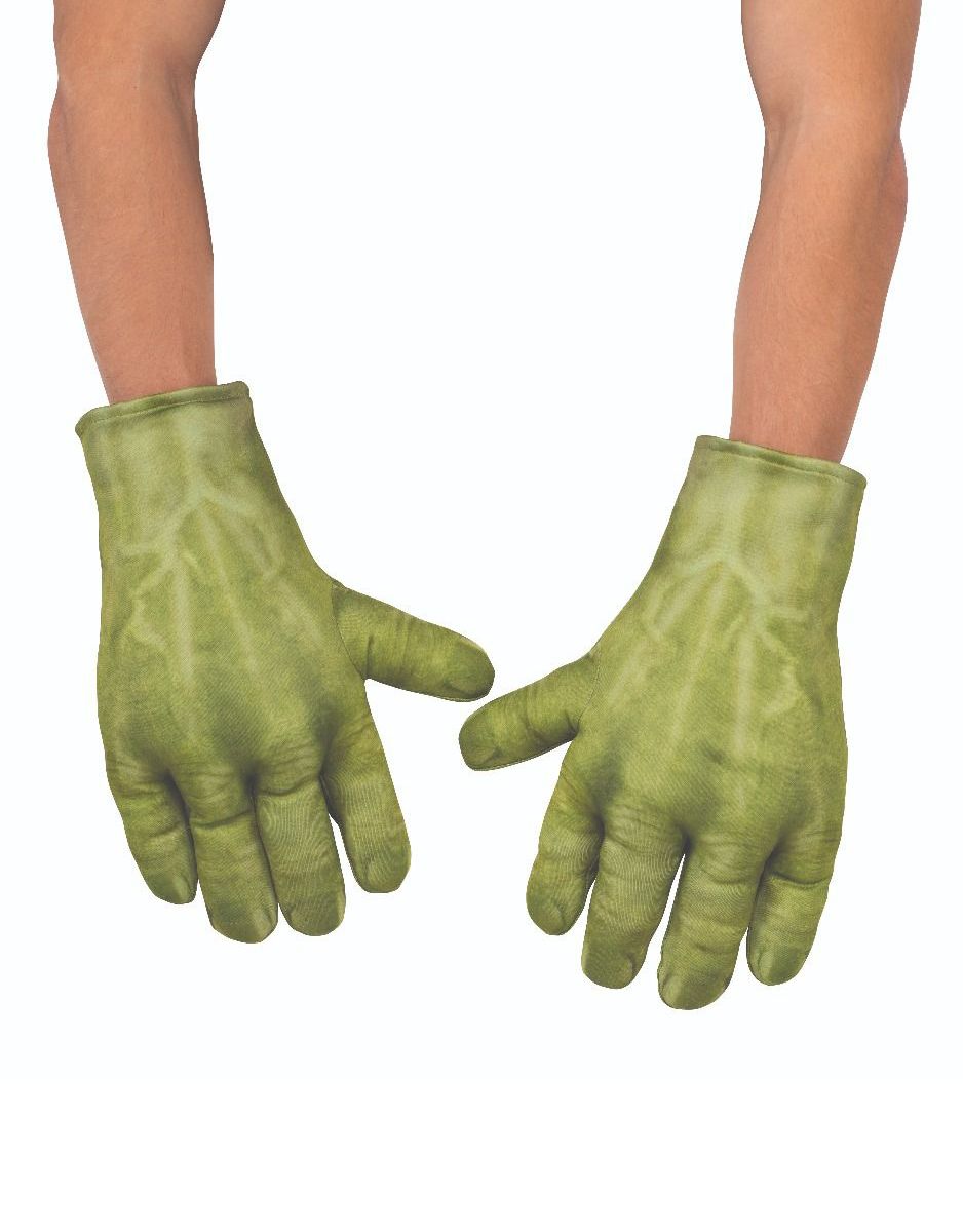 Avengers Endgame Hulk gloves costume accessory for kids.