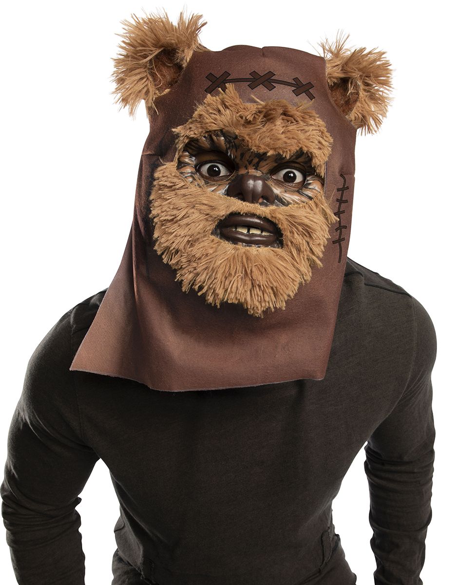 Star Wars Ewok furry mask costume accessory for adults.