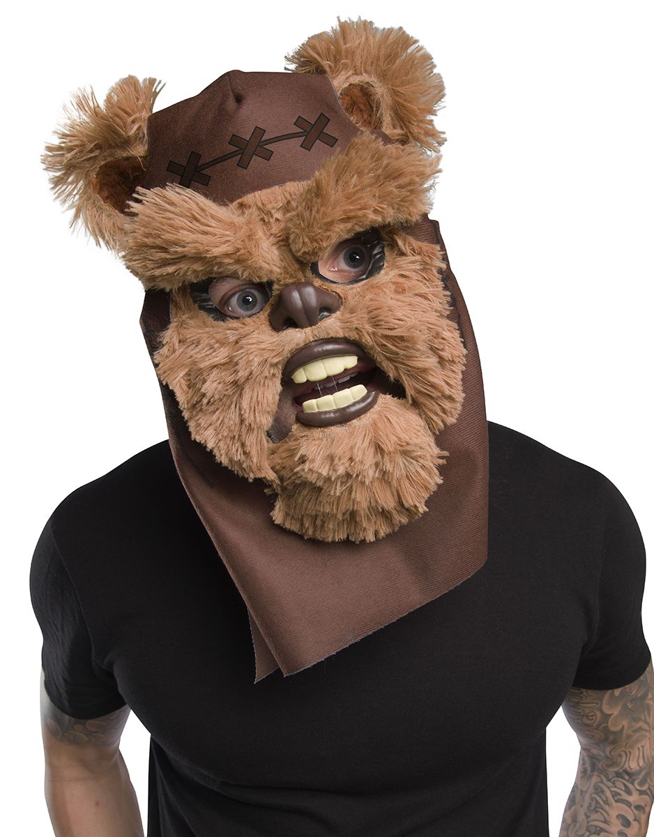 Star Wars Ewok movable jaw mask costume accessory for kids.