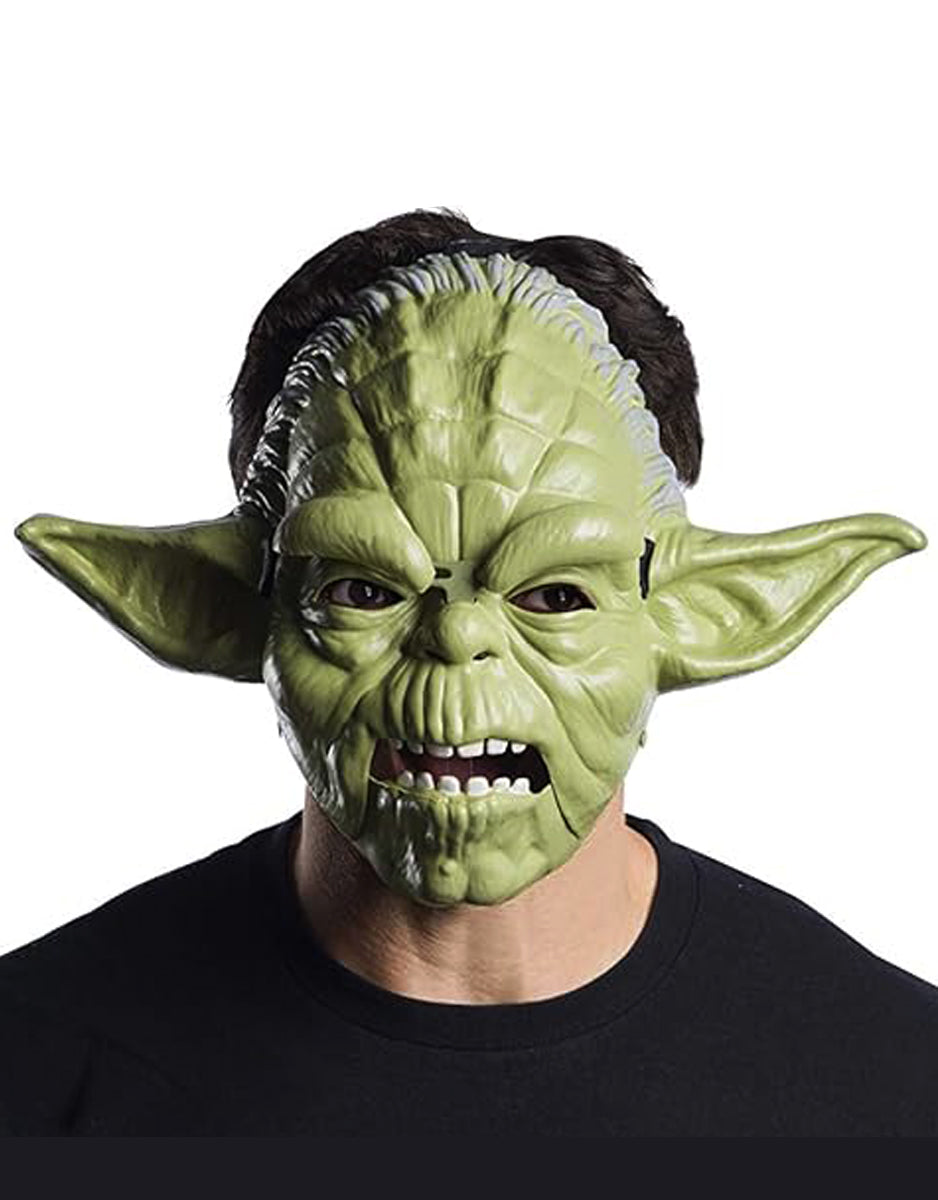 Star Wars Yoda movable jaw mask costume accessory for kids.