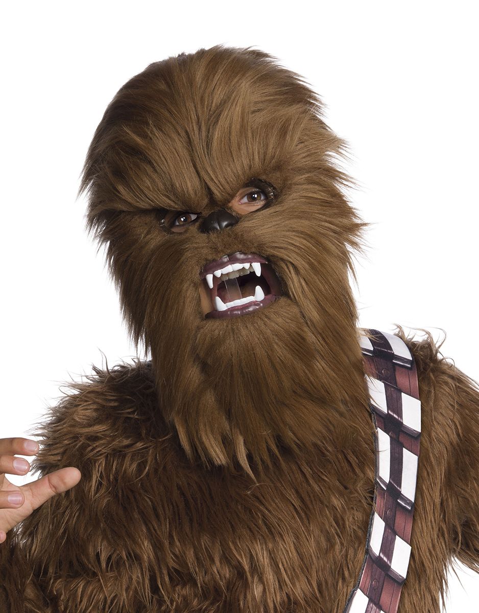 Star Wars Chewbacca movable jaw mask costume accessory for kids.