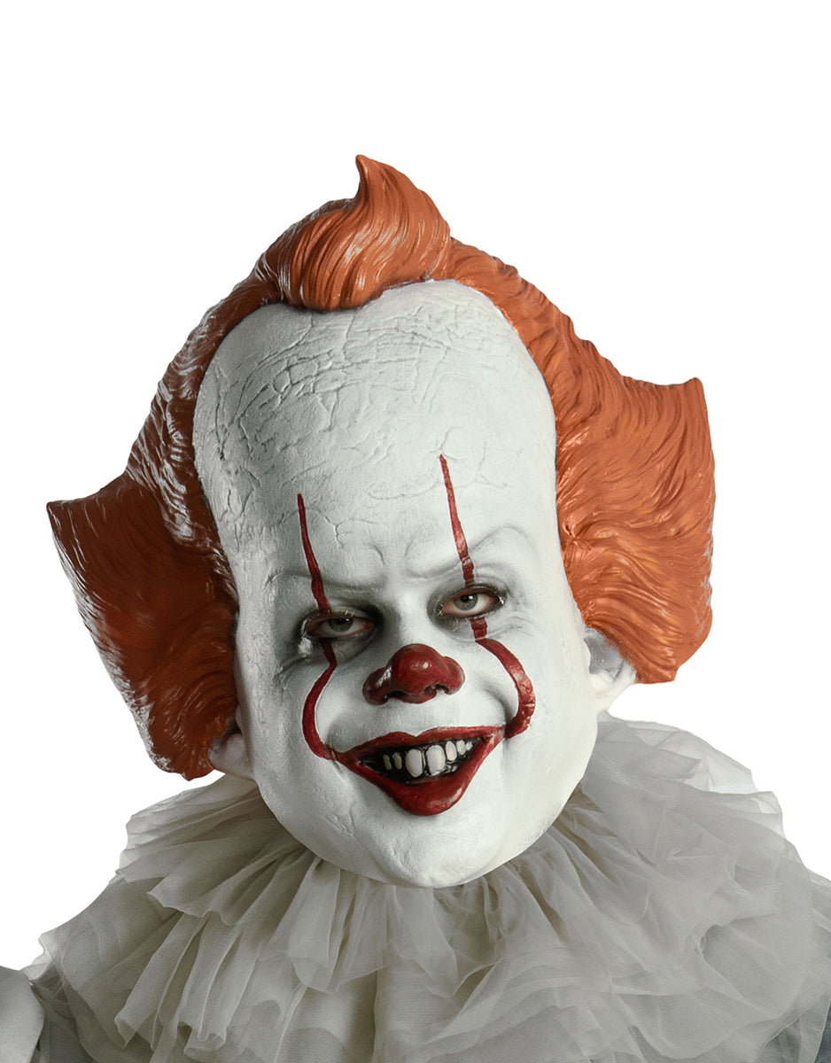 IT Pennywise 3/4 mask costume accessory for adults.