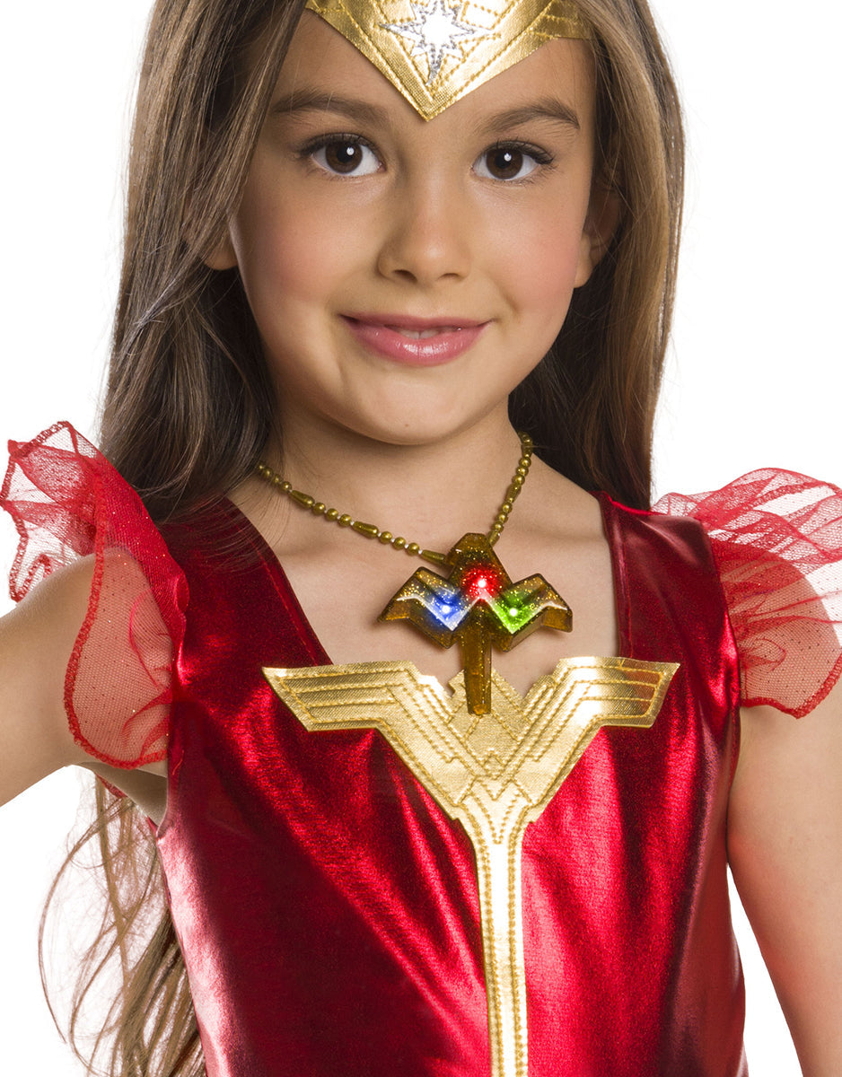 Wonder Woman 1984 light up necklace costume accessory for kids.
